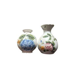 Vintage Garden Princess House Floral Bud Vases Mini
